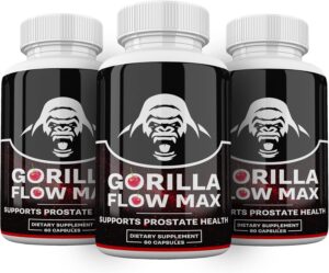 Gorilla Flow Prostate Supplement Bottle, Natural Ingredients in Gorilla Flow, Saw Palmetto Benefits for Prostate Health, Prostate Health Supplement with Lycopene, Safe Prostate Care Solution for Men